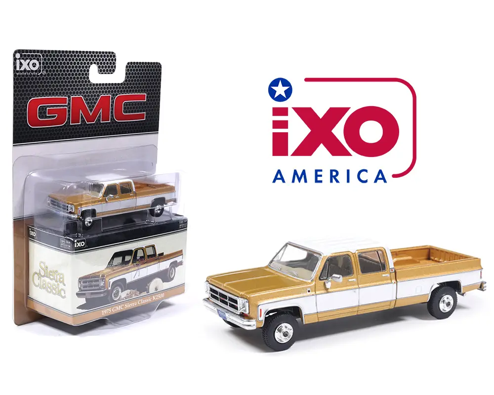 IXO Model 1:64 1975 GMC Sierra Classic Pickup Truck – Yuba Gold