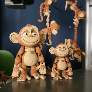 Hanging Monkey- 3D Printed, Perfect for Home Decor