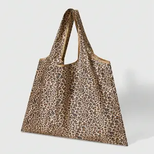 Portable Foldable Floral Tote Bag – Waterproof Large Capacity Shoulder Bag for Women & Men, Trendy Daily Commuting Shopping Bag