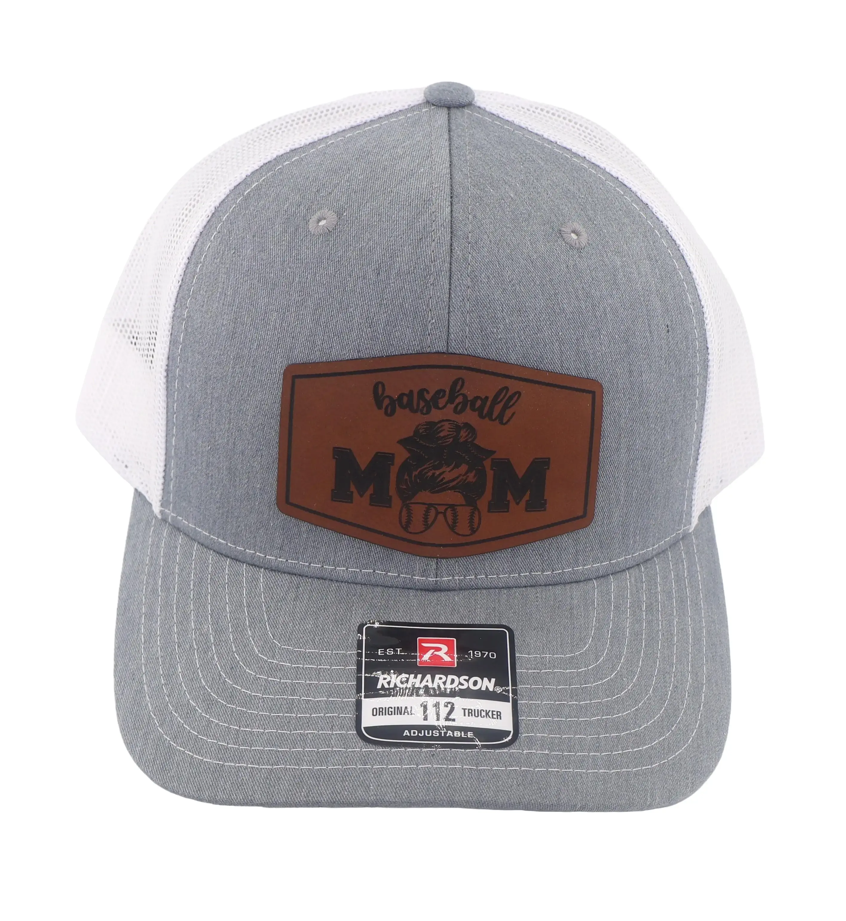 Richardson Baseball MOM Hat with Adjustable Snapback and Logo Patch