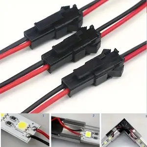 Sm Connector Industrial Electrical Adapter Terminals, Miniature Male/female Conversion Plugs, 15cm 22awg Wire, Ceiling Light Connection Kit