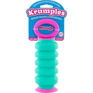 Krumples Plungy fidget toy (Green/Teal)