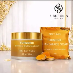 Turmeric Cream for the Appearance of Dark Spots 2oz + Turmeric Soap