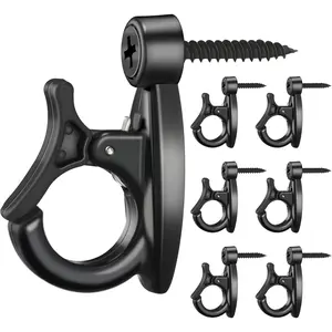 24 Pcs String Light, Screw in for String Lamp, Wire, Plants Pot,, Light Cord Holder with, Concrete Wood Wall Halloween Xmas Decor Q Hanger