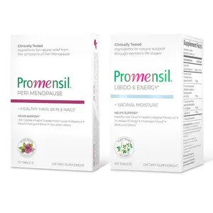 Promensil Women’s Balance & Vitality Support Healthcare Vitamin Plant-Based Vegan Formula for Energy Mood & Stress Balance 60 Tablets Natural