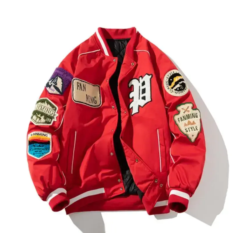 Winter Varsity Jacket Men Women Letter Badge American Baseball Jacket Street Fashion Hip Hop Coat Youth Couple Clothes Winter Varsity Jacket Men Women Letter Badge American Baseball Jacket Street Fashion Hip Hop Coat Youth Couple Clothes