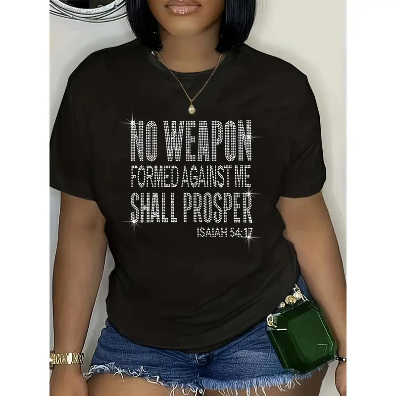 Plus Size, Women's Plus Size g Pure Oversized T-Shirt - Round Neck Short Sleeve Blouse-Compatible Basic Top Suitable for Spring Summer Fall, Machine Washable Casual Casual Attire, Mother's Day Gift (L-5XL)