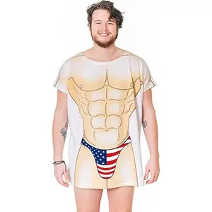 LA Imprints Fantasy Coverup Flag Thong Guy Men's Body T-shirt