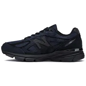 Men's New Balance JJJJound x 990v4 Made In USA Casual Trainers, Navy, Casual Wear, Reflective Laces, Custom Buttons, Iconic Look, Redesigned Sole