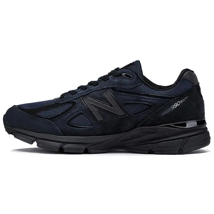 Men's New Balance JJJJound x 990v4 Made In USA Casual Trainers, Navy, Casual Wear, Reflective Laces, Custom Buttons, Iconic Look, Redesigned Sole