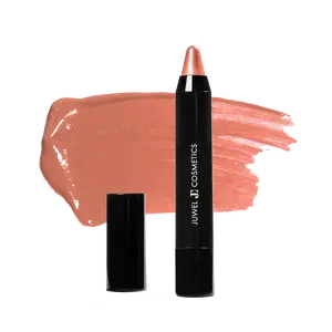 Juwel Cosmetics Retractable Lip Crayon, High Shine Long Lasting Lip Liner with Vitamins C & E, Shea & Cocoa Butter, Ultra Smooth Full Coverage Lipstick with Antioxidant Protection