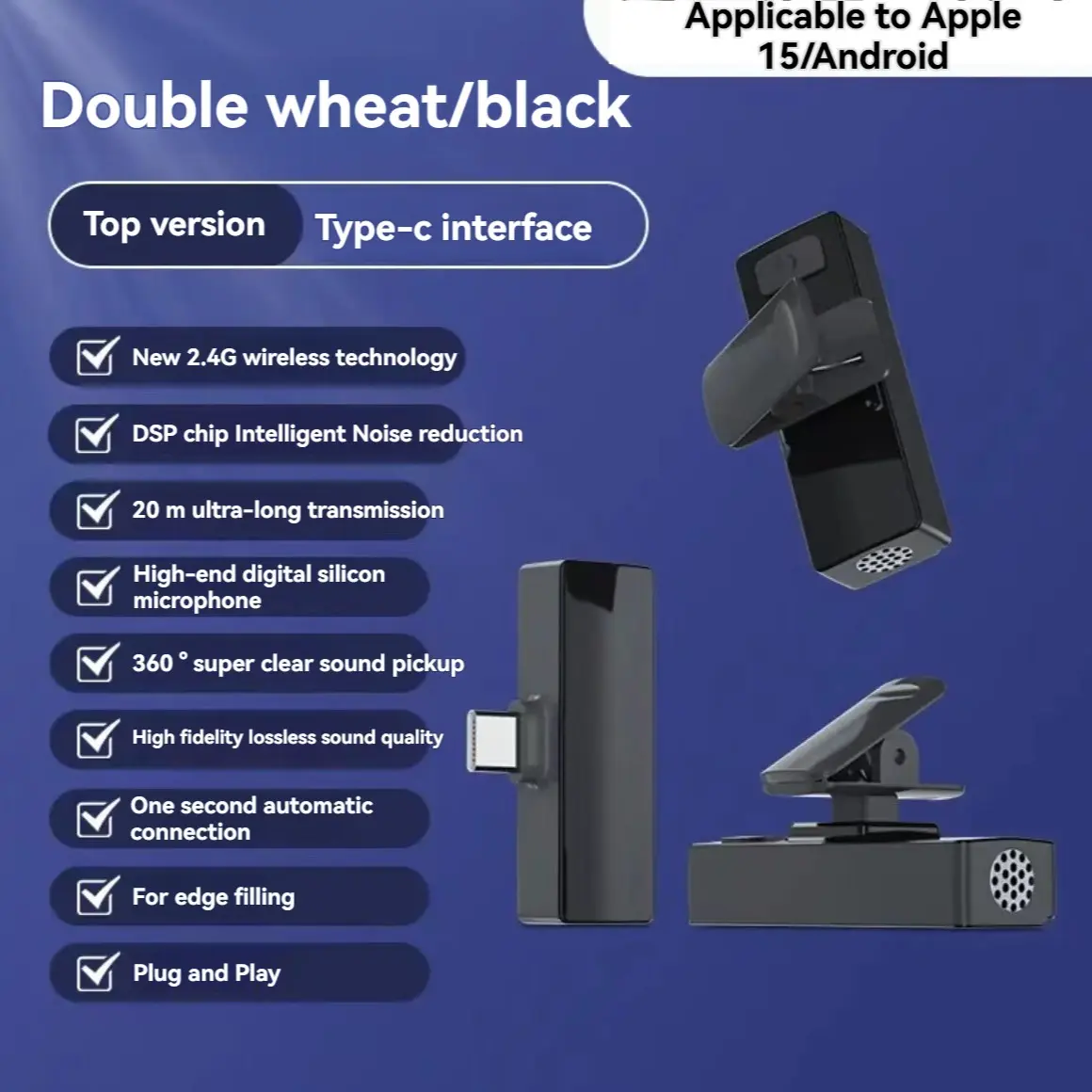 2 for typc【Black】