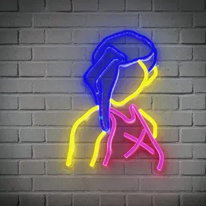Personalized Girl LED Neon Light Decor, Trendy Street Style, Wall Mounted, Suitable for Bedroom, Tattoo Studio, Living Room, Entertainment Space