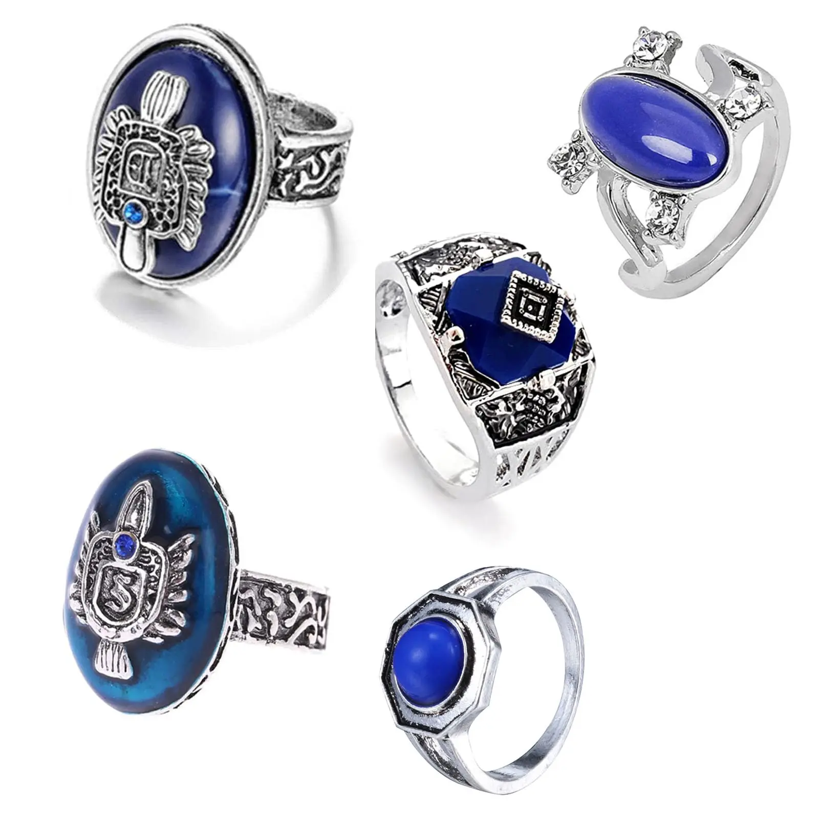 Vampire Damon Stefan Rings Set Fashion Daylight Walking Signet Katherine Ring Carolim Forbes Elena With Stickers 25