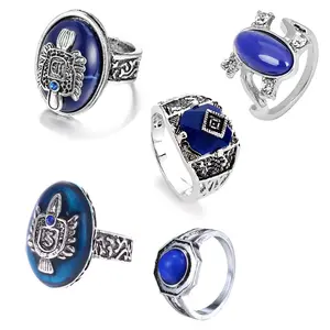 Vampire Damon Stefan Rings Set Fashion Daylight Walking Signet Katherine Ring Carolim Forbes Elena With Stickers 25