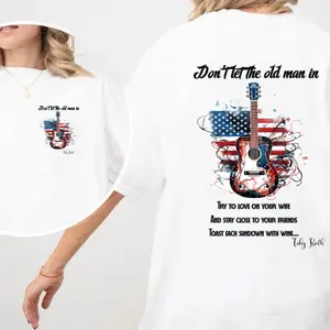 Don't Let The Old Man T-Shirt , Fashion Cotton, Full Colors, Full Sizes, For Men, For Women