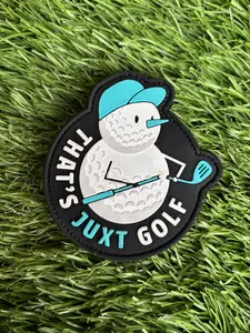 Angry Snowman 3D Raised Face Golf Morale Patch - Attaches Instantly, For Golfers, Course Use, Collect Them All