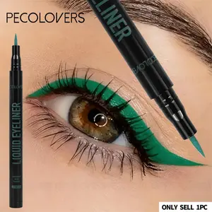1pc Waterproof Green Eyeliner Pencil, Quick-Dry Formula, Silky Smooth Glide Application, Waterproof Sweatproof Long-Lasting Smudge-Free, Beginner-Friendly, Makeup Lover, Cosmetic