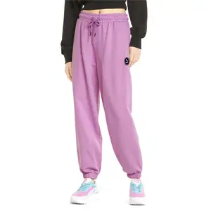 PUMA Womens Swxp Logo Drawstring Sweatpants Casual - Pink