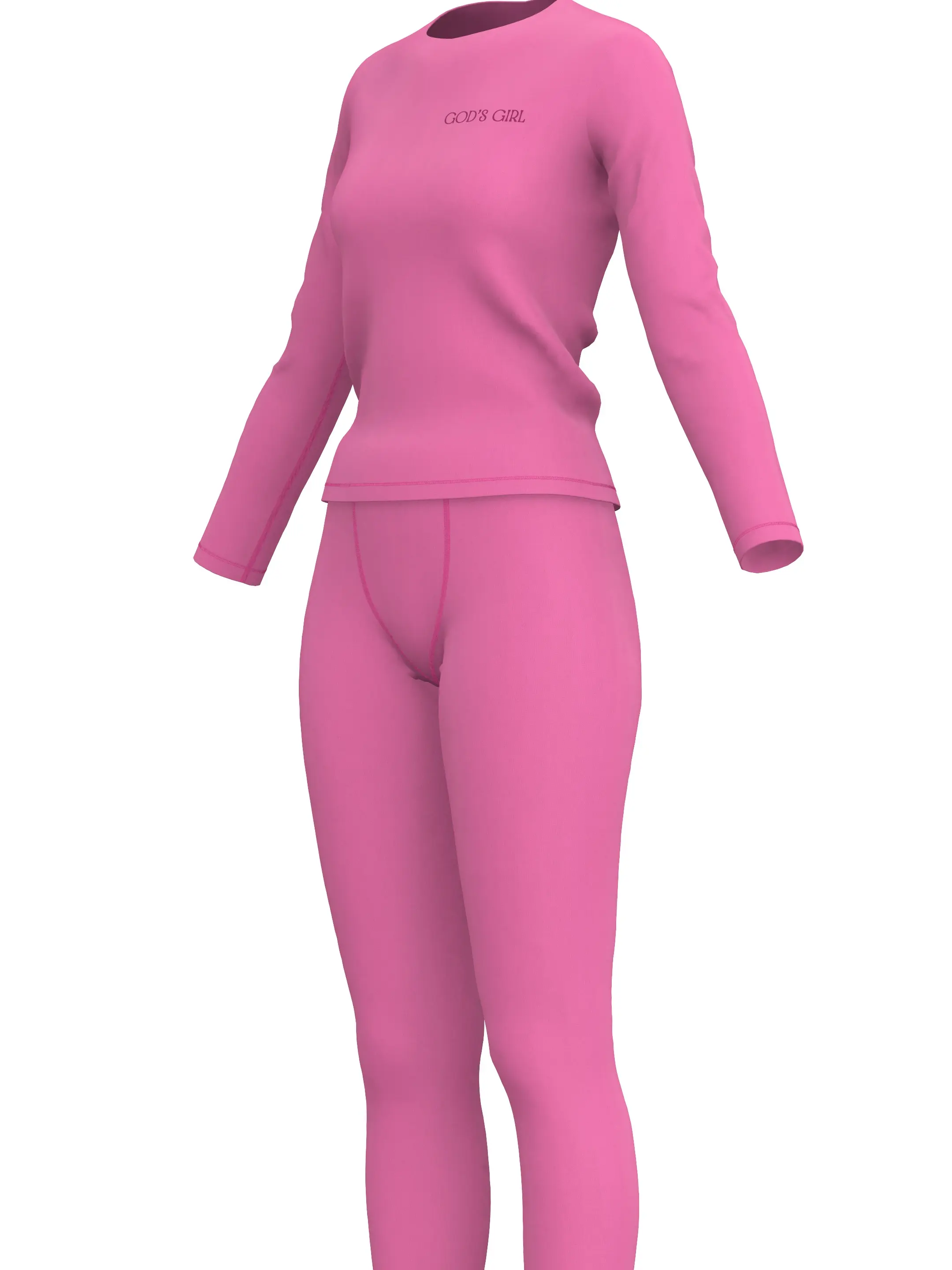 Pink God's Girl Lounge Set