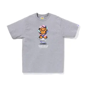 BAPE x Louis De Guzman Baby Milo Tee Grey - Lightly Worn