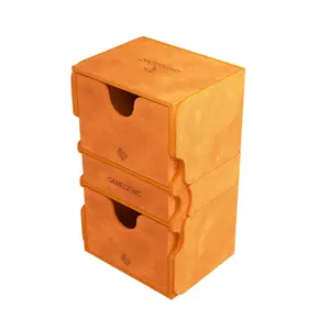 Gamegenic Stronghold 200+ XL Deck Box Double-Sleeved Card Storage Orange