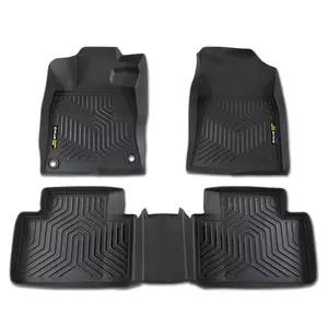 TPE Car Floor Mats Fit for Honda Civic Sedan & Hatchback Coupe 2016-2021,All Weather Full Cover Protection Floor Liners,Waterproof Anti-slip Car Liners Vehicle Automotive