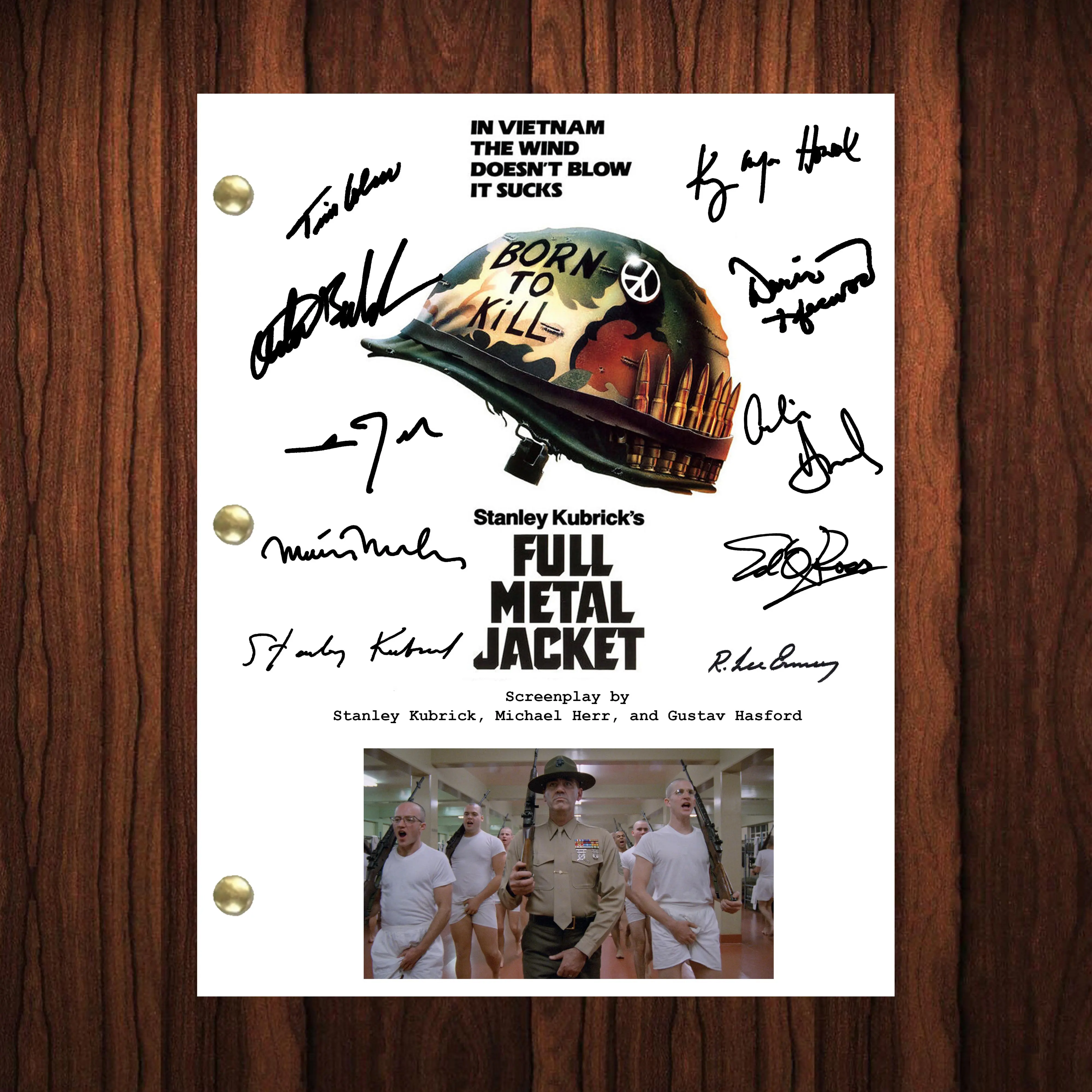 Full Metal Jacket Movie Script Autographed Signed Script Stanley Kubrick
