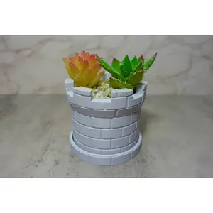 Small Plant Castle Planter