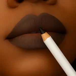 Espresso Lip Liner - Vegan Ultra-Creamy Pigmented Lip Liner with Waterproof Formula and Comfort Application - Includes Sharpener - Shade Espresso