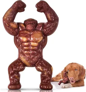 Indestructible Dog Toys for Aggressive Chewers, Extreme Tough Toys Real Beef Flavored, Dog Bone for Medium/Large Dogs Breed PETSTA