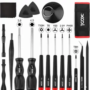 17-in-1 Gamebit & Tri-Wing Screwdriver Repair Tool Kit Compatible with Nintendo Switch Joy-Con Game Boy NES SNES Wii DS GBA 3.8mm & 4.5mm for GameCube Xbox PlayStation PS5 PS4 Consoles Controller