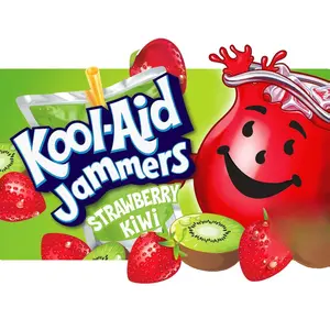 Kool-Aid Jammers Strawberry Kiwi Flavored Drink, 10 ct Box, 6 fl oz Pouches