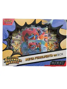 Pokemon TCG Mega Evolution Ascended Heroes Mega ex Box - Emboar, Meganium, OR Feraligatr