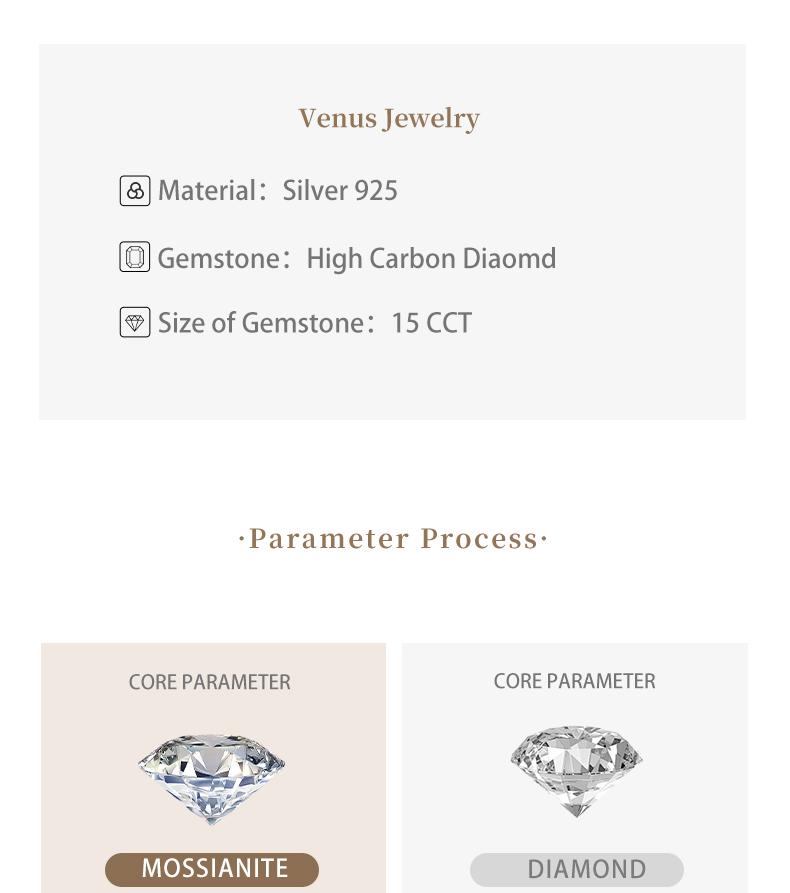 [Venus Jewelry] Lab Created Gemstone 15 CCT Emerald Cut Luxury Triple Stone Solid Silver 925 Sterling Ring