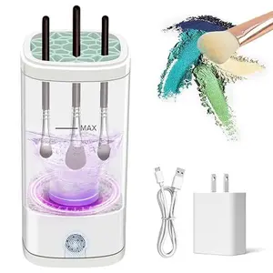 Automatic Makeup Brush Cleaner - Electric 3-in-1 Brush Washer & Dryer with USB Charging