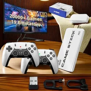 2025 4K Retro Gaming System: 20,000+ Classic Games & 23 Emulators in 64GB | Dual 2.4G Wireless Controllers | HDMI Plug & Play for TV