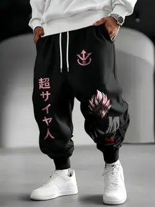 Anime Graphic Pants for Daily Wear, Men's Joggers with Deep Pockets, Women's Skinny Jogger Pants, High Quality Sweatpants, Casual Streetwear