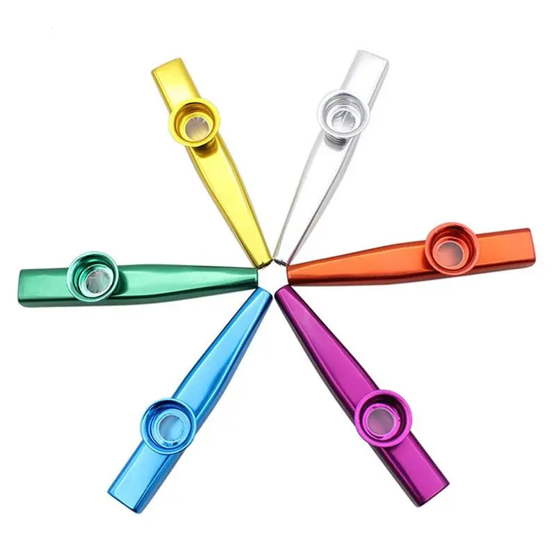 Vixxnoxx Mouth Flute Mini Musical Instrument Kazoo Guitar Ukulele Accompaniment Party Gift Xmas