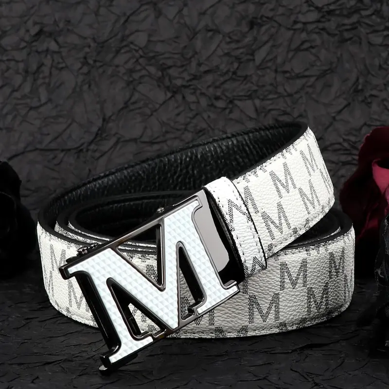 Men's Business Fashion, Casual Alphabet Print Belt for Jeans Trousers, Trendy Versatile & Exquisite Belt for Birthday Gift, Casual Dress Belt for Men, Belt With Buckle
