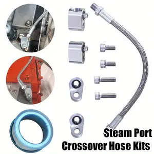 For LS Series Engine Throttle Body Bypass Hose Kit with Durable Metal Components,Includes High-Quality O-Rings,Sturdy Bolts,Precision Coolant Ports & PTFE Tape for Enhanced Leak