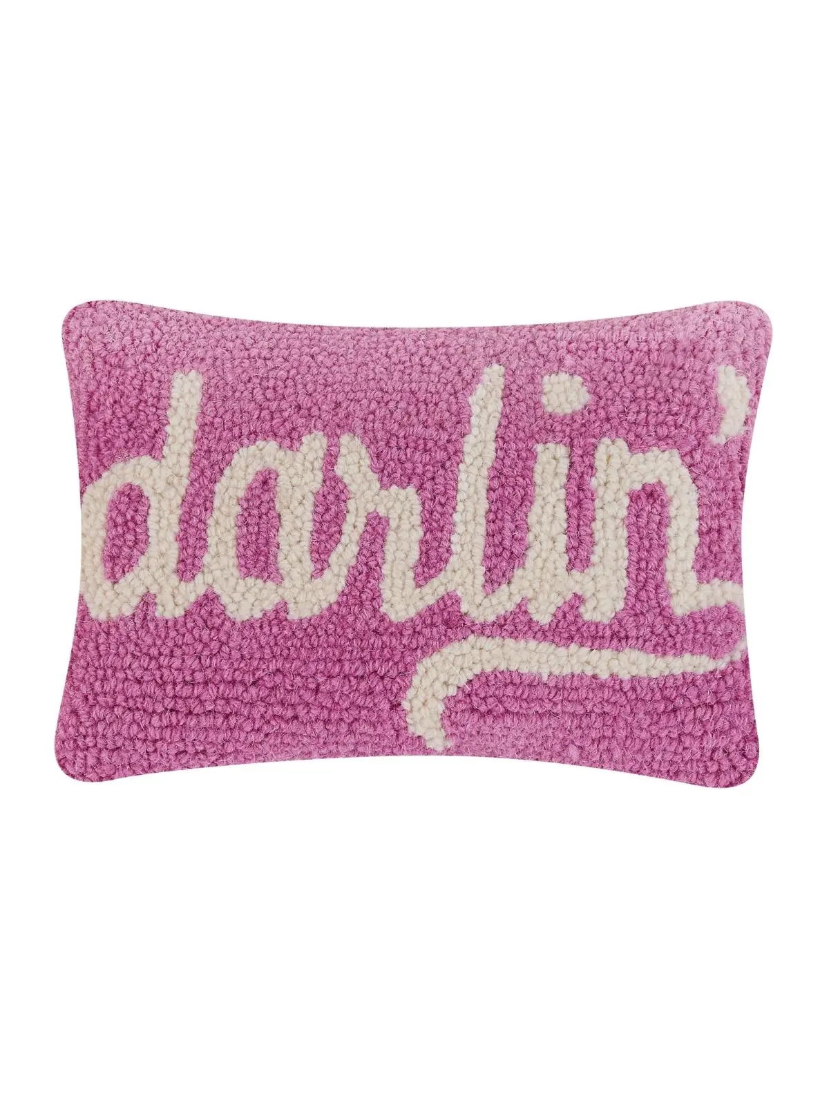 Peking Handicraft 30RN165C12OB 8 x 12 in. Darlin Hook Poly Fill Pillow, Pink