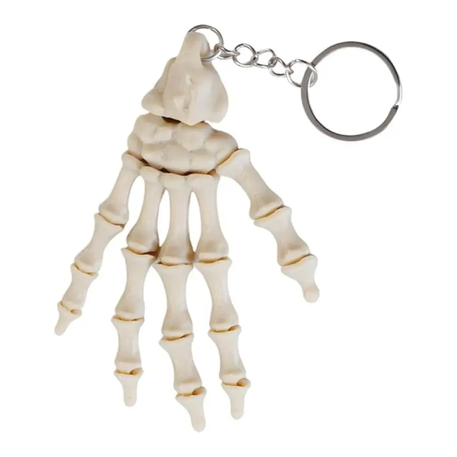 Skeleton Hand Keychain – Gothic Horror Spooky Bag Charm for Handbags & Tote Bags