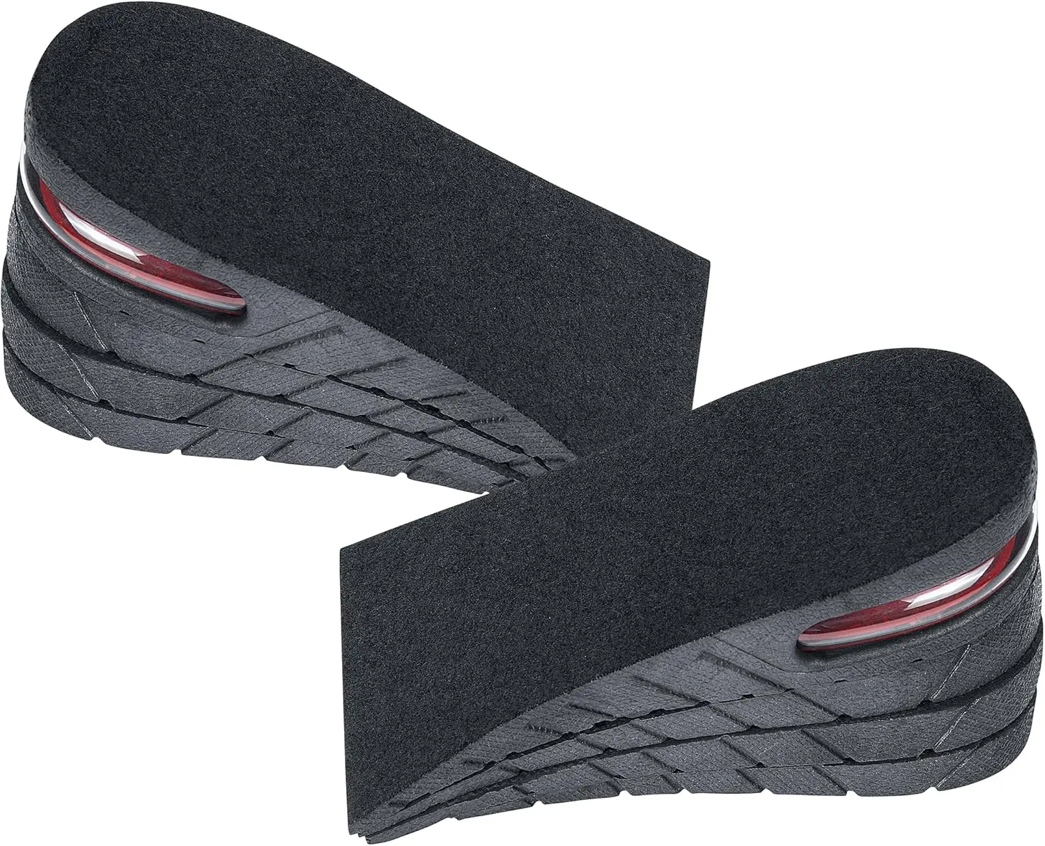 Unisex Height-Increasing Insoles - 3-Layer Air-Cushioned Design, Adds 6 cm (2.4 in) for Rain Shoes & Home Use