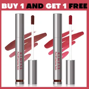 KIMUSE Peel Off Color Gloss Lip Liner Stain Set ,definition Highly Pigmented Lipgloss & Waterproof Peel Off Lipstick with Matte  Finish C