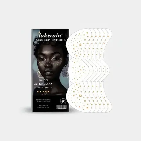 Glitter Freckles Face Tattoo, 6 Sheets/box Sparkle Freckle Tattoo, Stardust Speckle Makeup Patch, Face Tattoo for Women & Girls, Sticker Tattoos