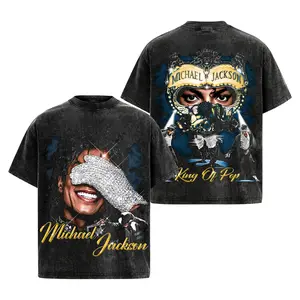 [Bar] Michael - Michael Jackson Biopic Movie Merch 2026 Premium Washed Cotton T-Shirt For Michael Jackson Fans V5, King Of Pop Graphic Pop Music Shirt, Gift For MJ Fan Graphic Tee, Michael Movie Fan Merch Shirt.