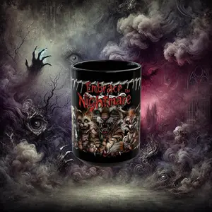 Embrace the Nightmare Killer Toys Black Mug (11oz, 15oz)