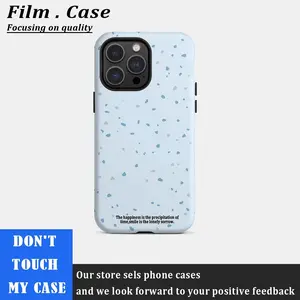 Sky Blue DotCompatible with iPhone 16 Pro Max 15 Plus 14 13 12 11 XS XR Phone Case Hard Shell Rugged Phone Case Anti-scratch Shockproof Frosted Protective Cover Waterproof Outer Layer Durable Shell