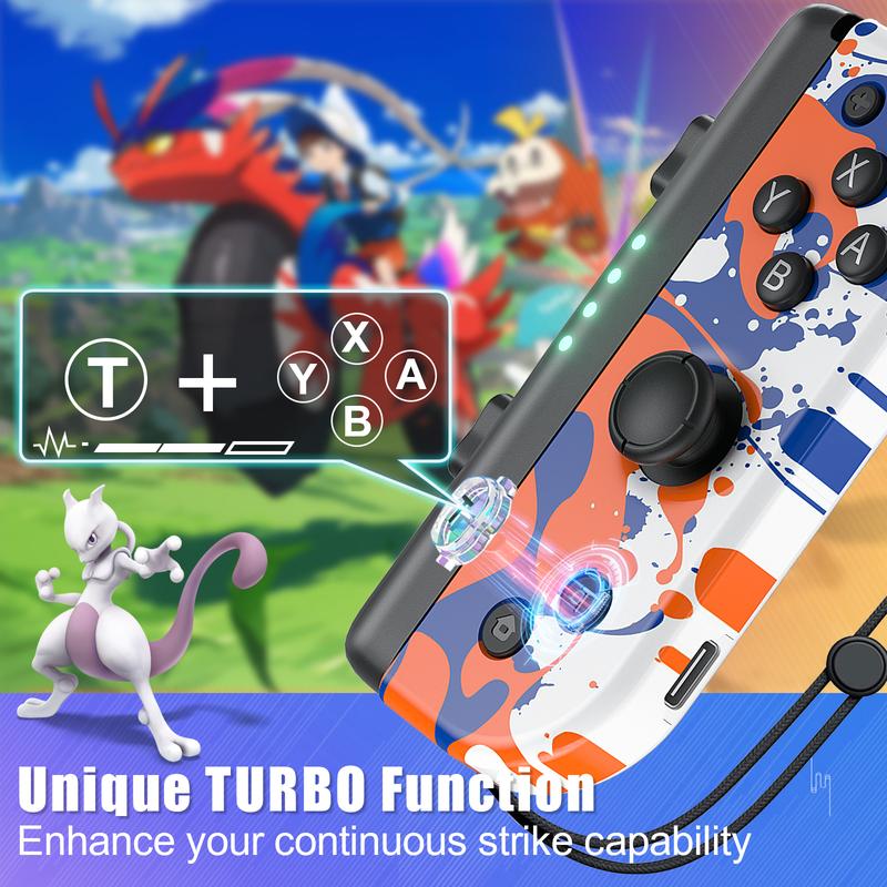 Light Up Joycon Compatible with Switch/Lite/OLED, Game Pad for Switch Console, Wireless Replacement Joypad Controller Joystick,TikTokShopStockUp,TikTokShopStockUp